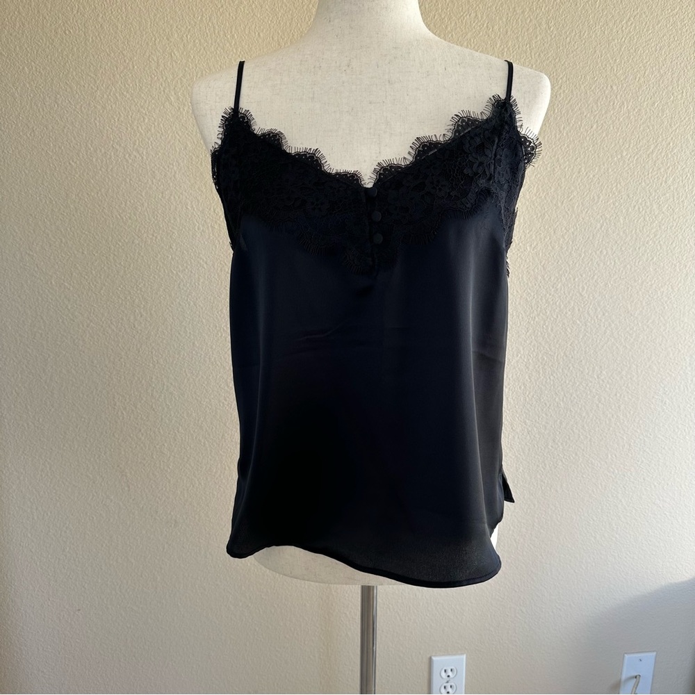 abercrombie & fitch black lace tank